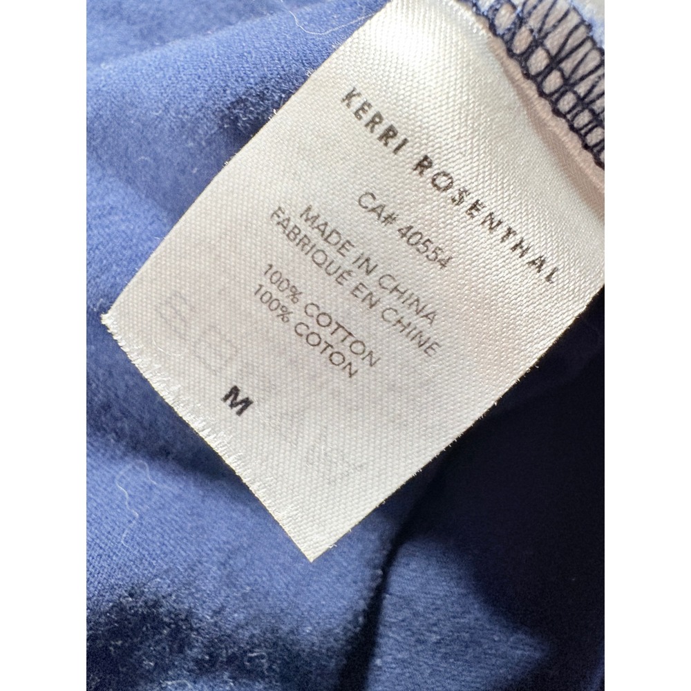 Kerri Rosenthal | Anthropologie Made With Love Graphic Tee Cotton Navy Blue M - Picture 10 of 11